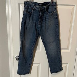 GAP Men's Straight Fit Blue Jeans Denim 33 x 28